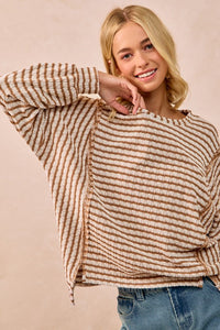 Textured Stripe Top