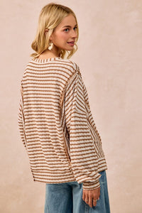 Textured Stripe Top