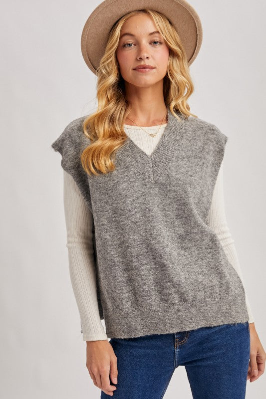 Oversized Knit Vest