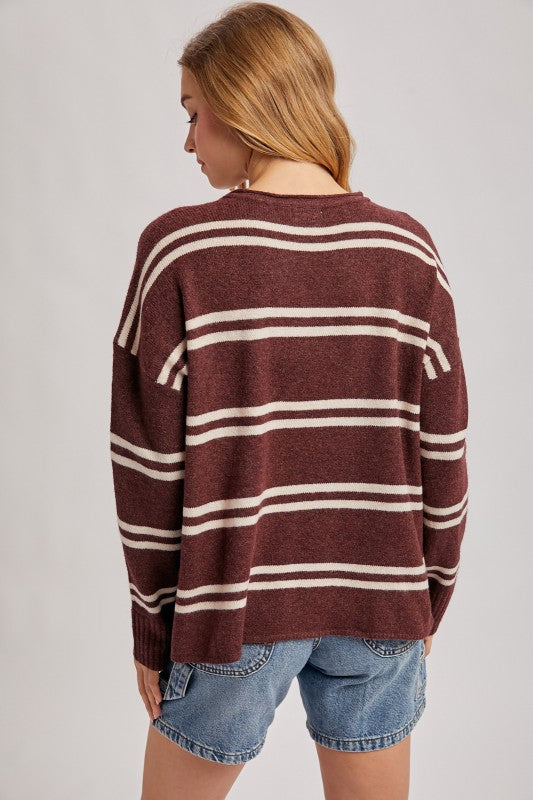 Striped Knit Sweater