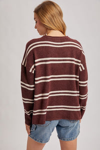 Striped Knit Sweater