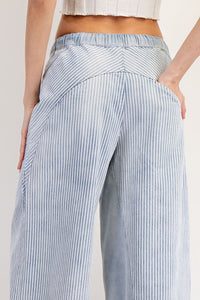 Striped Drawstring Pants