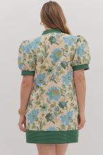 Puff Sleeve Mini Dress