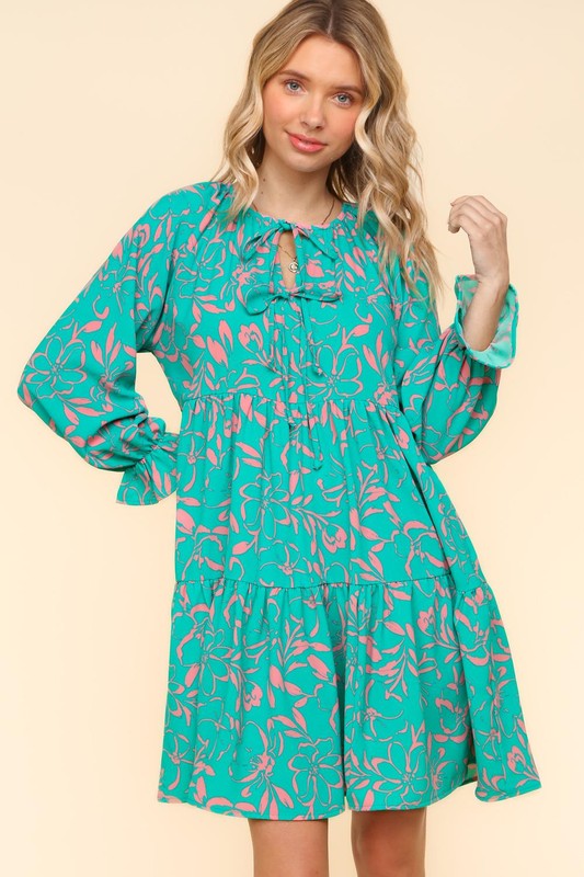 Babydoll Tiered Knee Length Dress