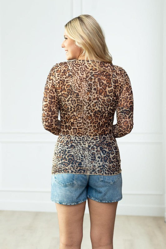Leopard Layering Top