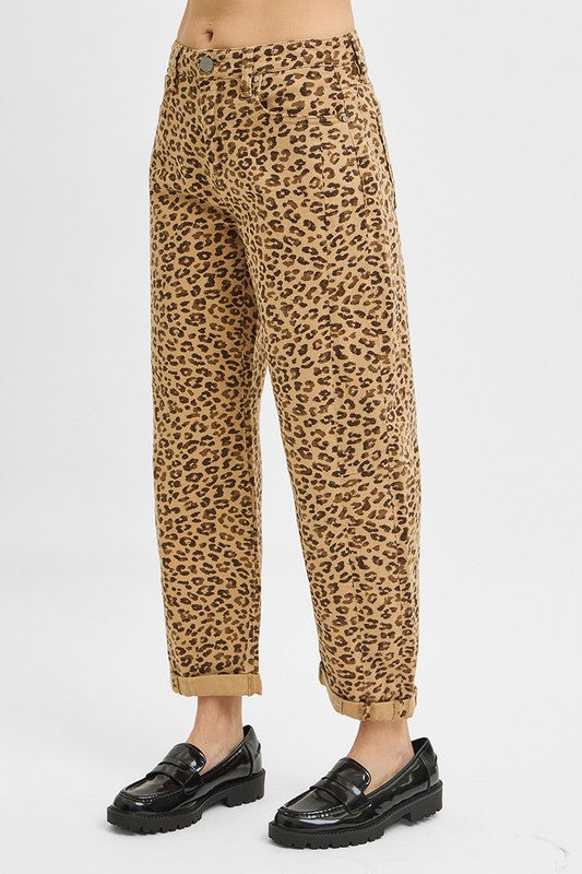 Cropped Barrel Jeans