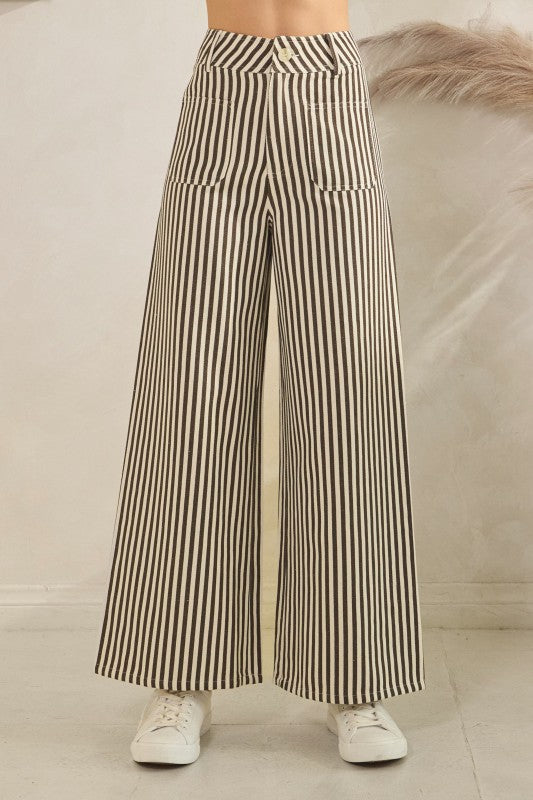 Striped Wide Legs