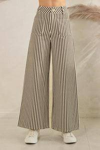 Striped Wide Legs