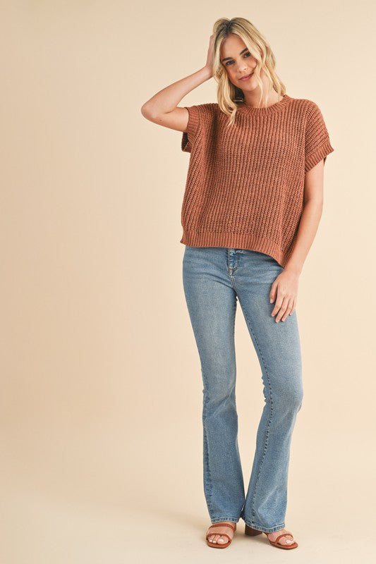 Boxy Sweater Knit Top