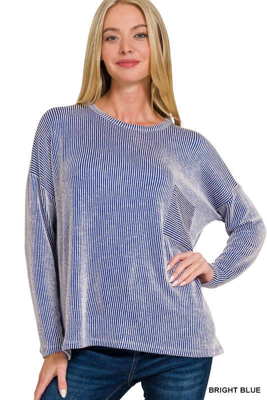 Ribbed Oversized Top