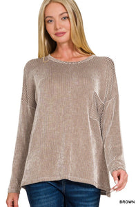 Ribbed Oversized Top